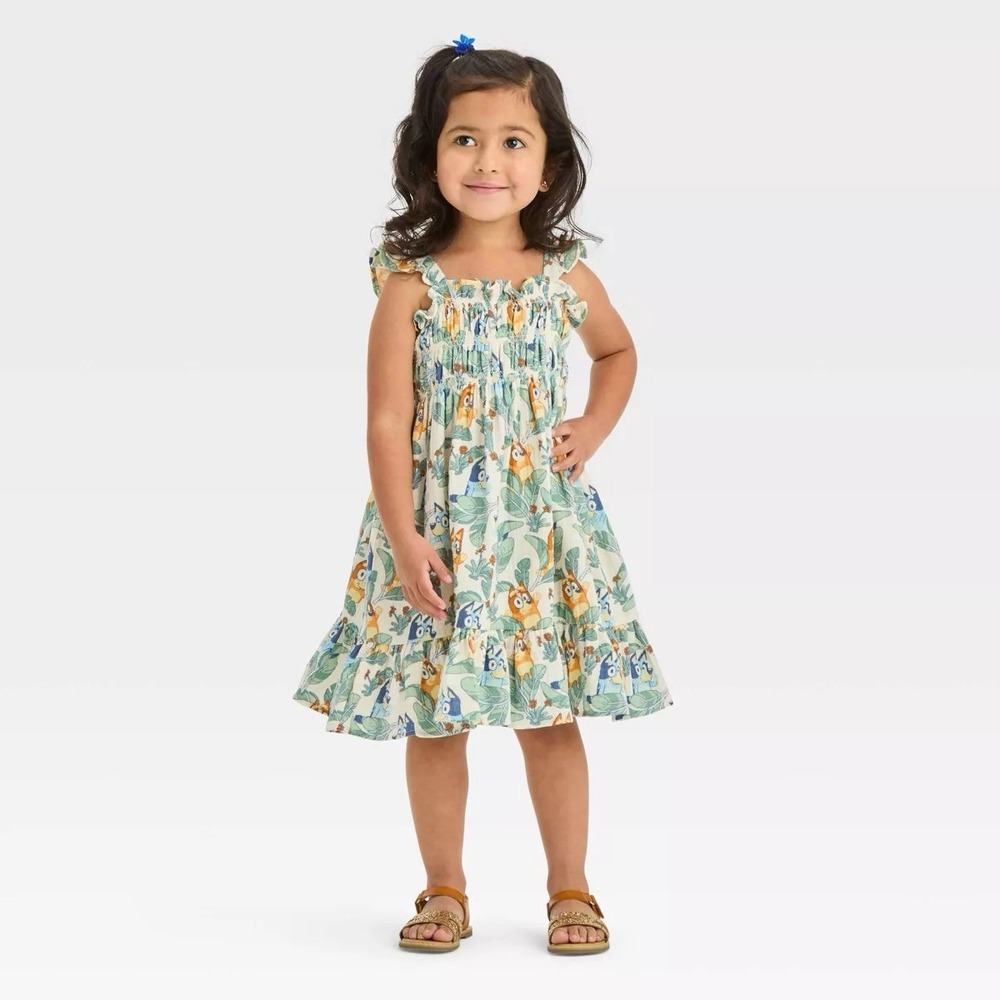 Bluey‎ Tropical Toddler Girl Dress Size 3T Disney
